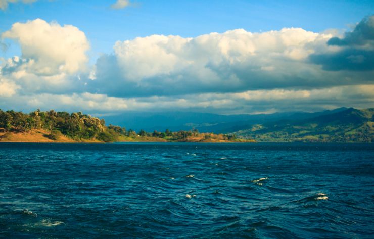 Great windsurfing on Arenal Lake on the Tilaran side of the lake