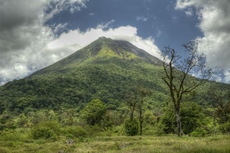 View of Arenal Volcano from Arenal Volcano National Park