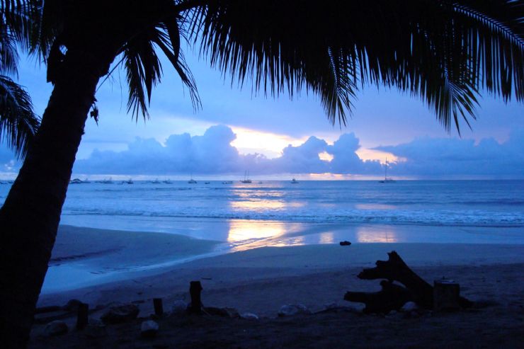 Blue Beach Sunset in Tamarindo