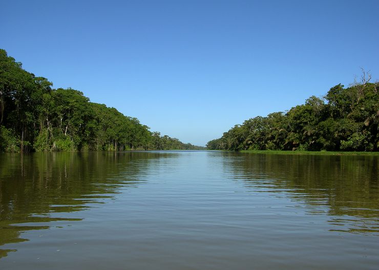 Calm canal in Tortuguero