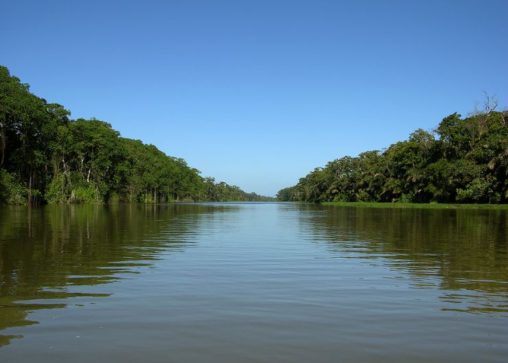 Calm canal in Tortuguero