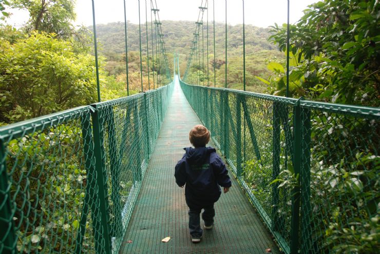 Toddler wondering whats on the other side, at SelvaTura Park