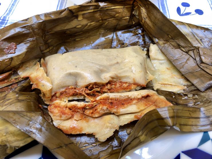 Typical Tamal in Costa Rica