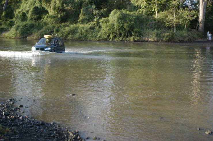 Driving close to Isla Chira