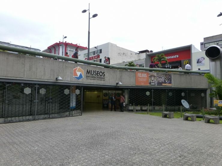 Main access to Gold Museum in Costa Rica