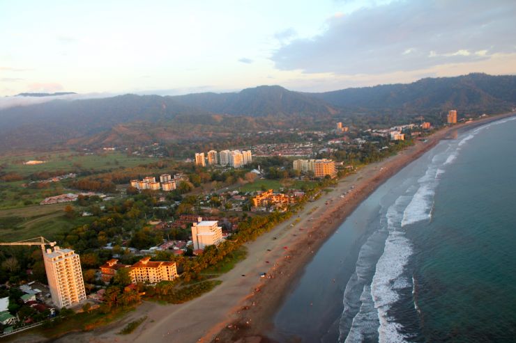 Beautiful Jaco Beach from the sky