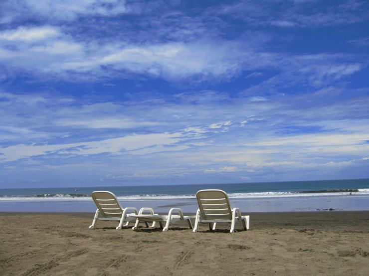 Jaco Beach relaxing chairs