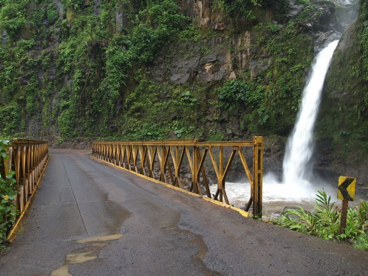 Bridge over one of La Paz Waterfall