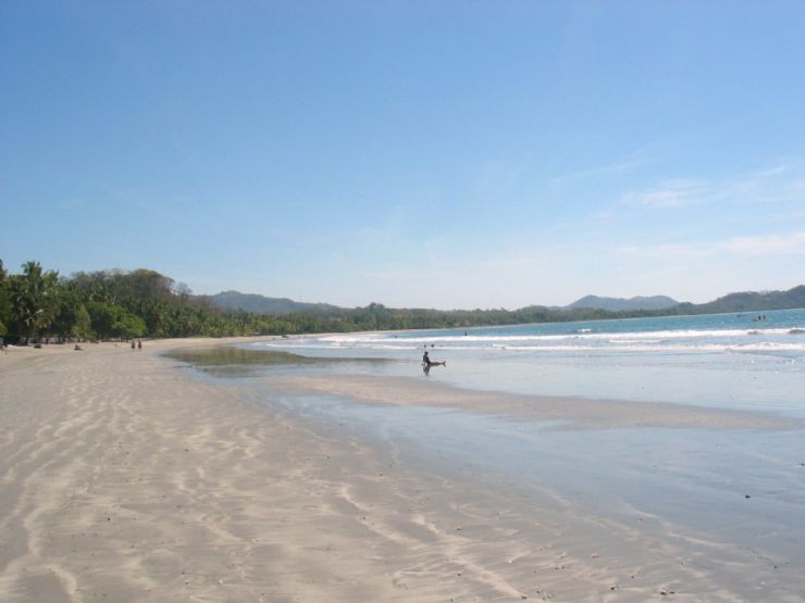 A long beach at Playa Samara