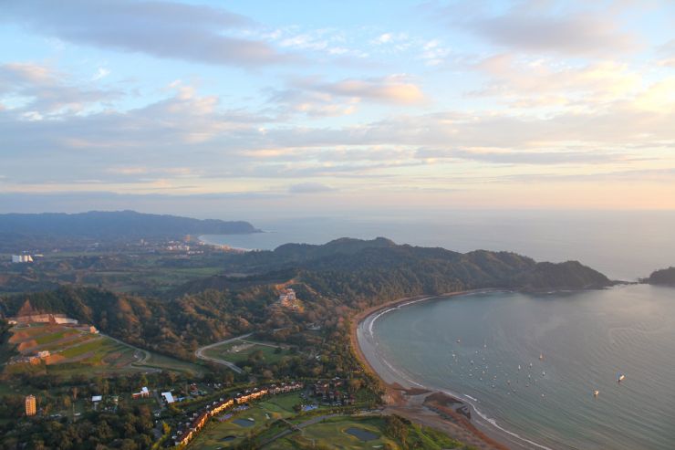 Los Suenos Resort in Herradura Beach and background Jaco Beach