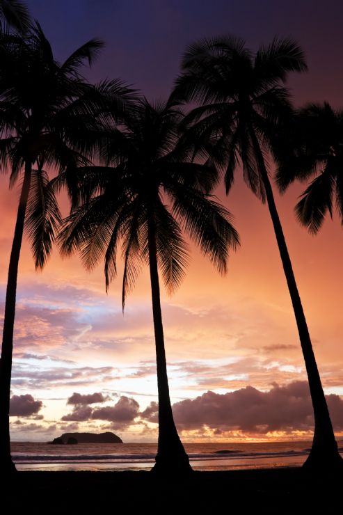 Beautiful sunset in Manuel Antonio