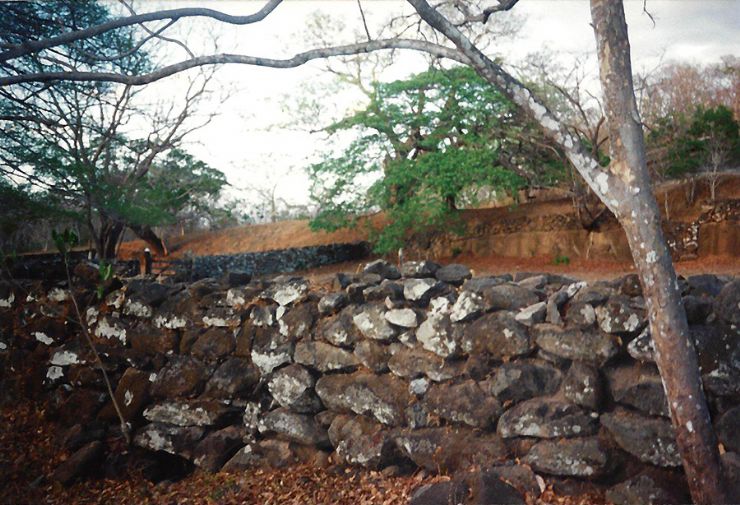 Handmade wall at Casona de Santa Rosa