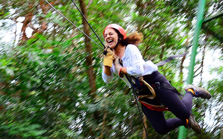 Zip Lining at Buena Vista del Rincón Eco Adventure Park Hotel & Spa