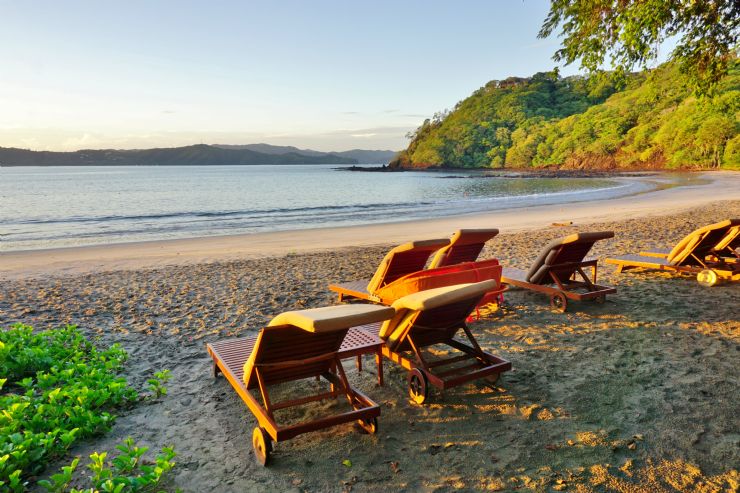 Relaxing on the beach in Guanacaste