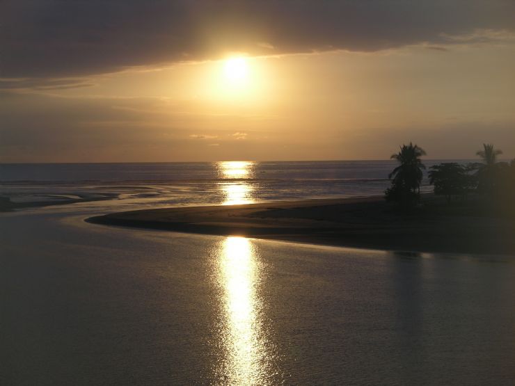 Sunset over Playa Caletas