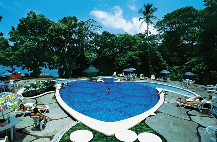 Beautiful pool at Pachira Lodge, Tortuguero