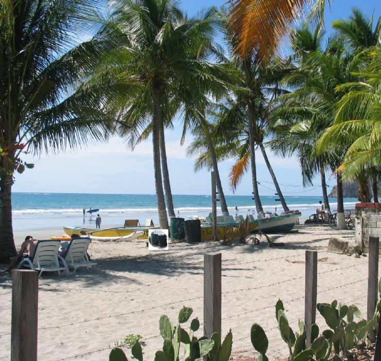 Relaxing on the beach at Playa Samara