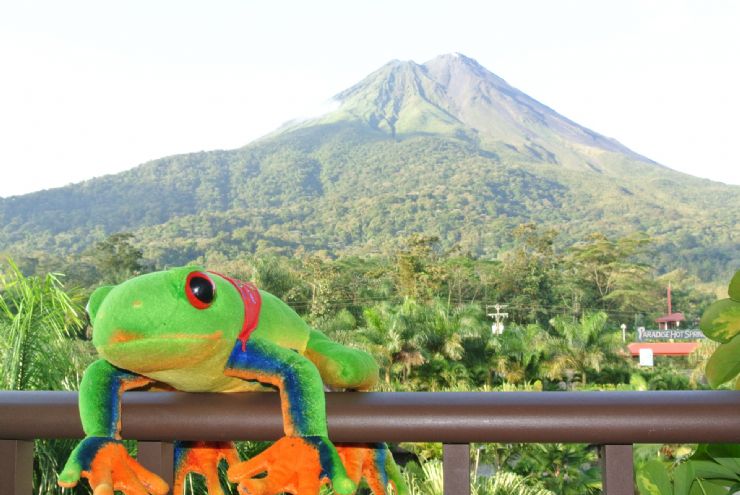 Amazing Volcano room view from Royal Corin Hotel