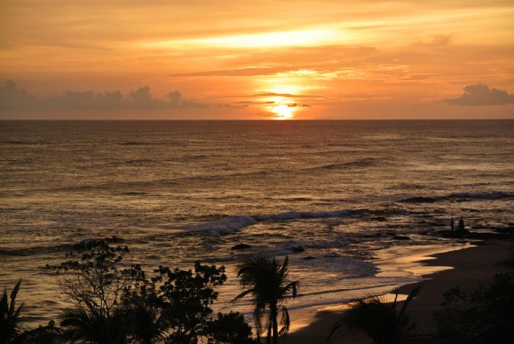 Spectacular sunset at Mansita Beach, Hacienda Pinilla