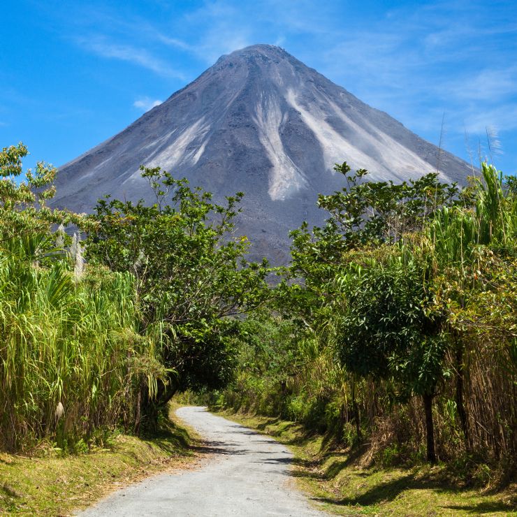 Trail on magestic Arenal Volcano National Park