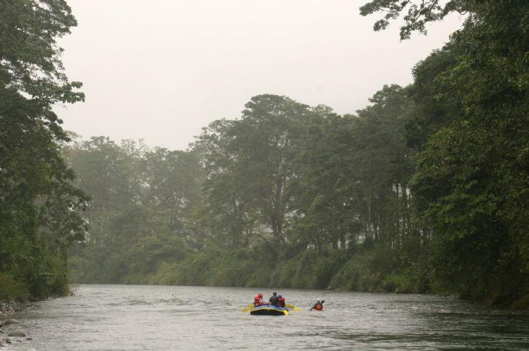 Tranquil section of river near Turrialba