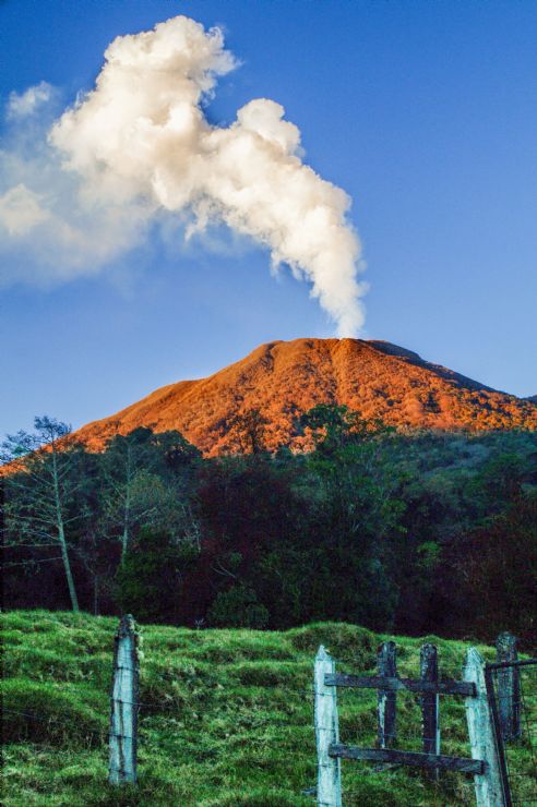 Turrialba Volcano Erupting