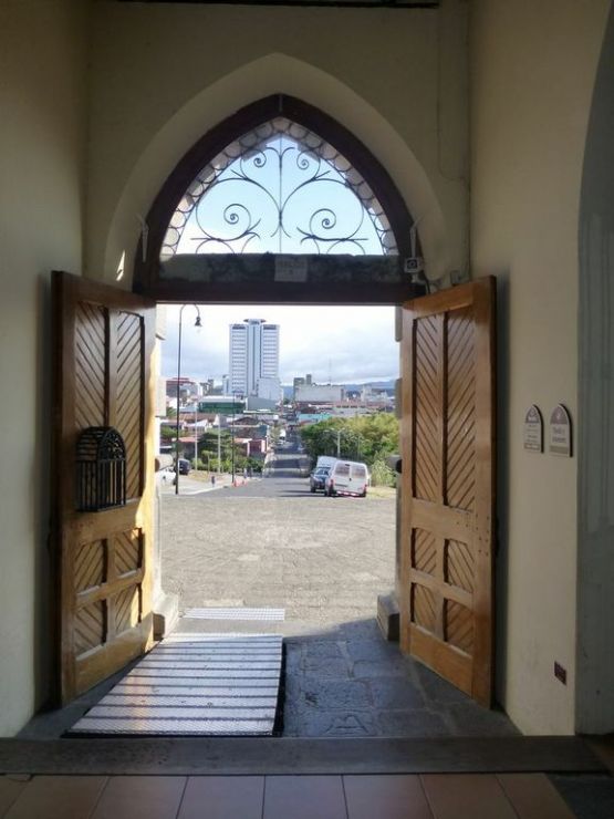 San Jose view from the inside of Children´s Museum