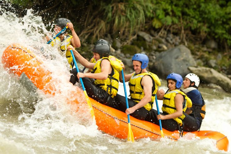 White Water Rafting on the Rio Naranjo with rapids