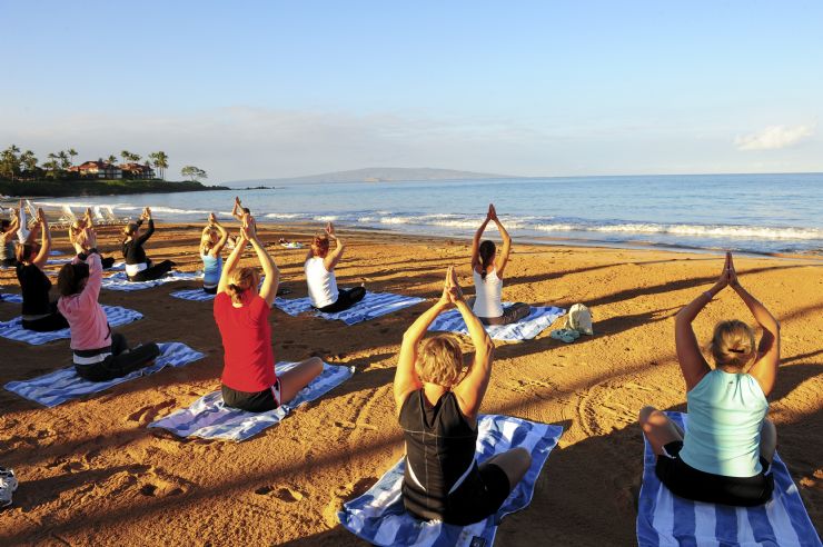 Relaxing Yoga class on Montezuma beach