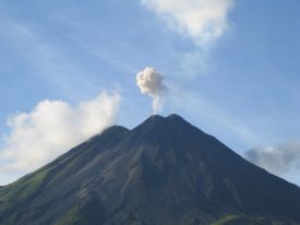 Arenal Volcano Erupting