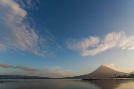 Amazing Arenal Volcano in the early morning