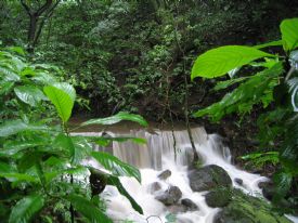 Waterfall in river at Rincon de la Vieja