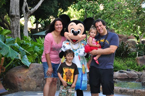 Family at Aulani in Hawaii