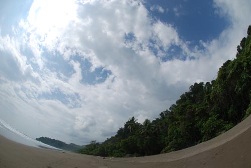 Beautiful beach at Playa Uvita