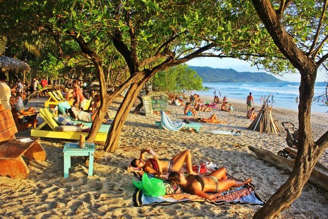 Relax on the beach at Banana Beach Restaurant