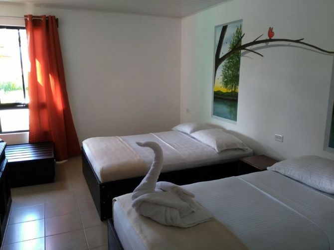 Spacious rooms at Hotel Pacandé