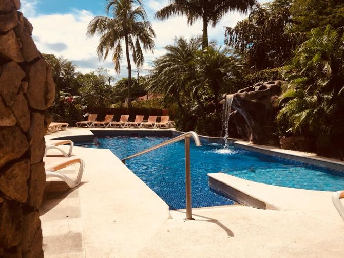 Huge family pool at Hotel Mangaby