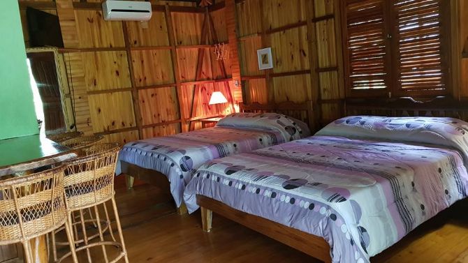 Relaxing bedroom at Ciudad Pérdida Ecolodge