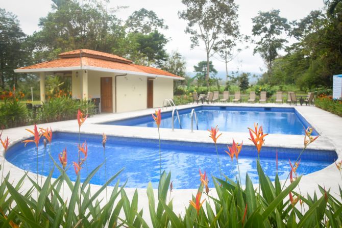 Caribbean pool at Eco Arenal Hotel 