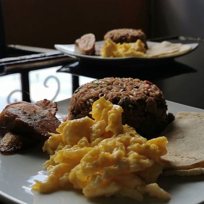 Great breakfast at Hostel Casa Colón