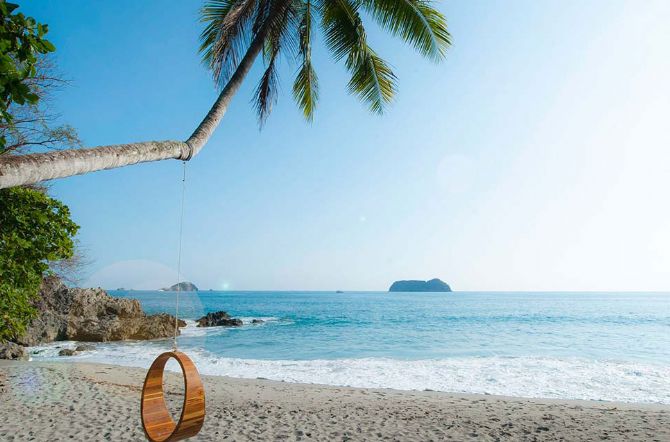 Playitas Beach right in front of Arenas del Mar