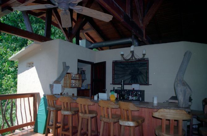 Bar area at Playa Nicuesa Rainforest Lodge
