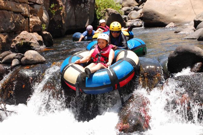 White Water Tubing at Cañon de la Vieja Lodge