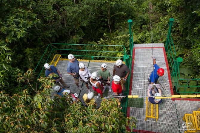 Solid Tree Platform doing amazing canopy, Arenal