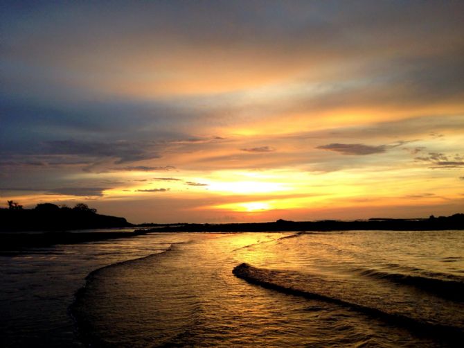 Beautiful sunset in Tamarindo