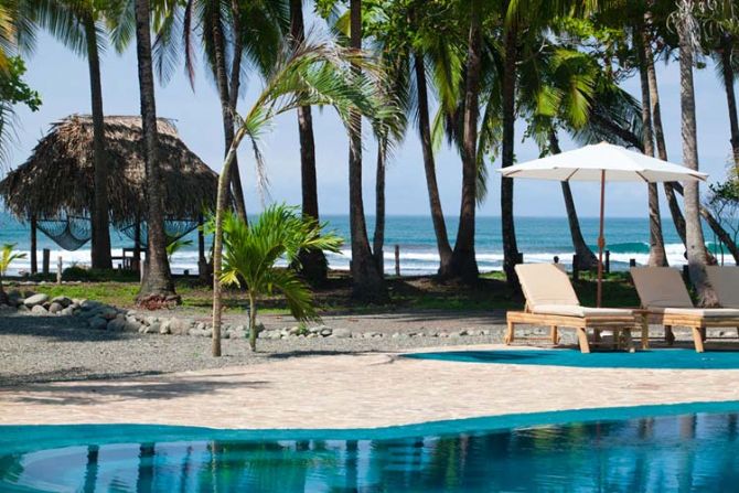 Beachfront Pool at Clandestino Beach Resort