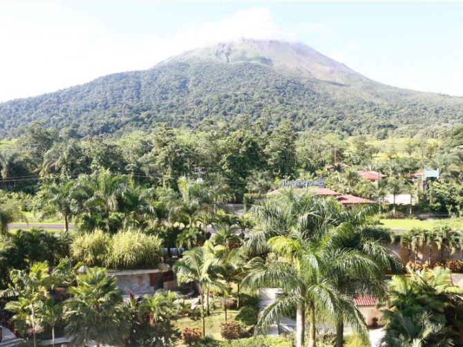 Arenal Volcano view from Royal Corin Thermal Water Spa & Resort