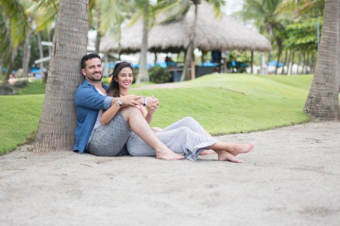 Relaxing at the beach at Fiesta Resort All Inclusive