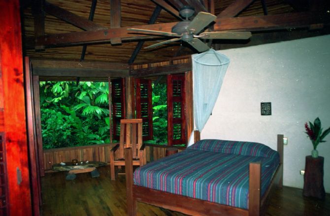 Guest room at Playa Nicuesa Rainforest Lodge