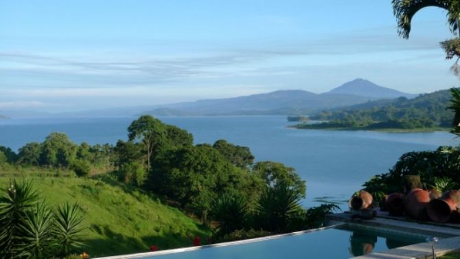 View of Arenal Lake from Pool